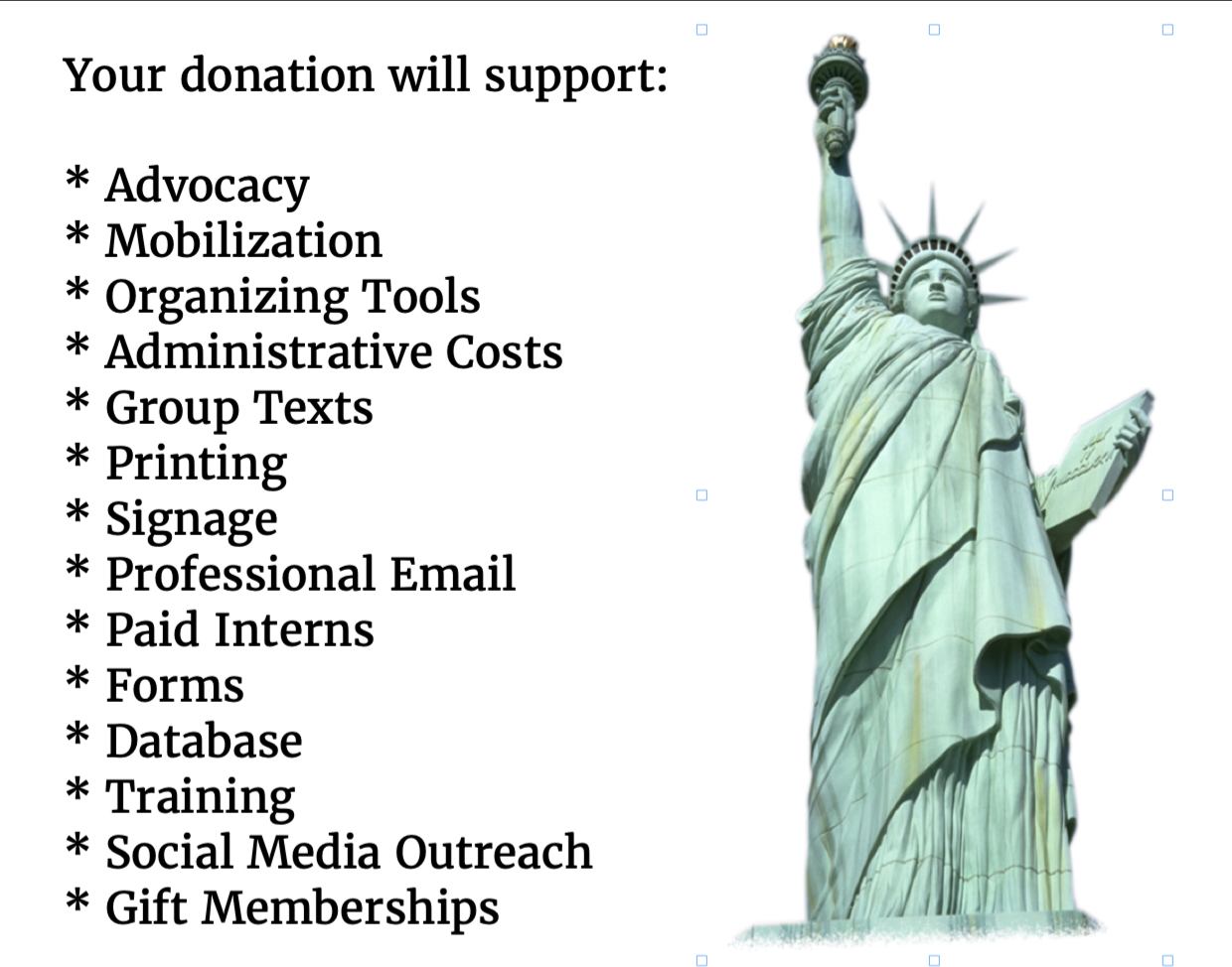 What Donations Support